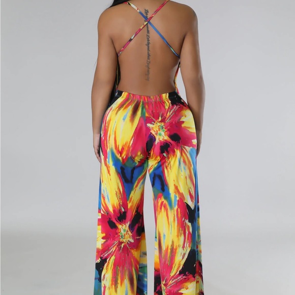 Multi Colored Jumpsuit - Picture 3 of 3